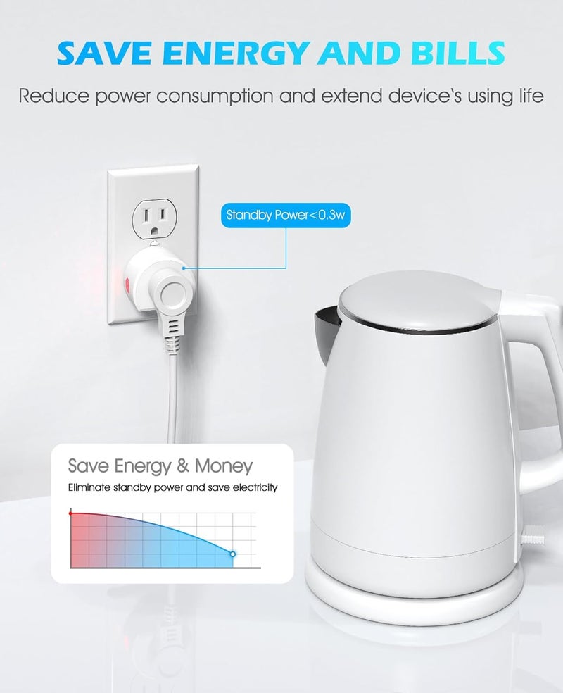 SURNICE Wireless Remote Control Outlet, Mini Remote Light Switch 10A/1200W for Christmas Lights, Up to 130 FT Long Range, FCC and ETL Certified - Image 4